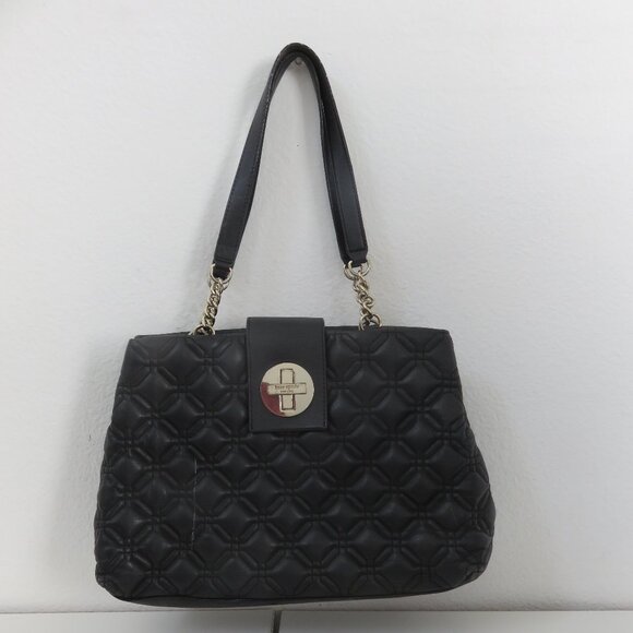 (264) Kate Spade Astor Court Elena Quilted Leather Chain Handle Shoulder Bag - Picture 1 of 12